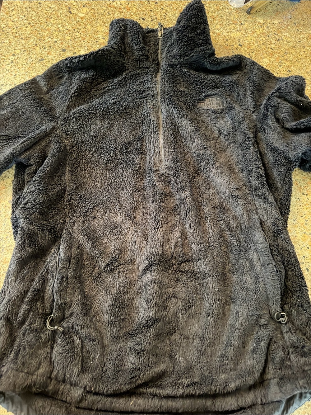 The North Face Women's Black Plush Quarter-Zip Sherpa Pullover